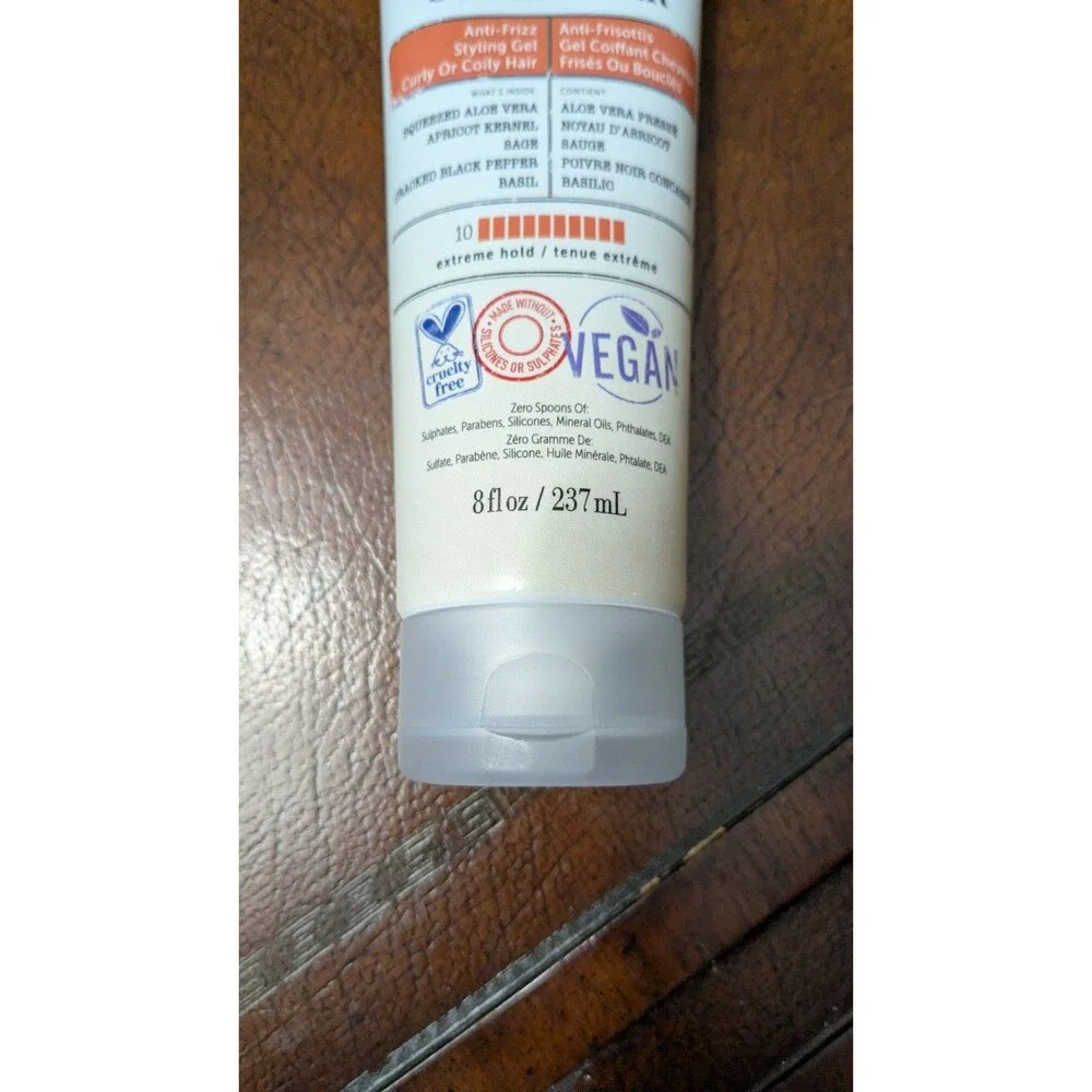 CURLSMITH In-Shower Style Fixer Anti-Frizz Styling Gel Curly Girl Method 8oz
